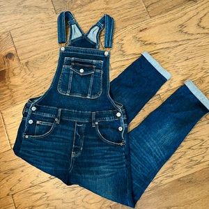 American Eagle Tomgirl Overall Dark Wash Small